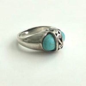 Premier Designs BONITA Turquoise Sterling Size 8